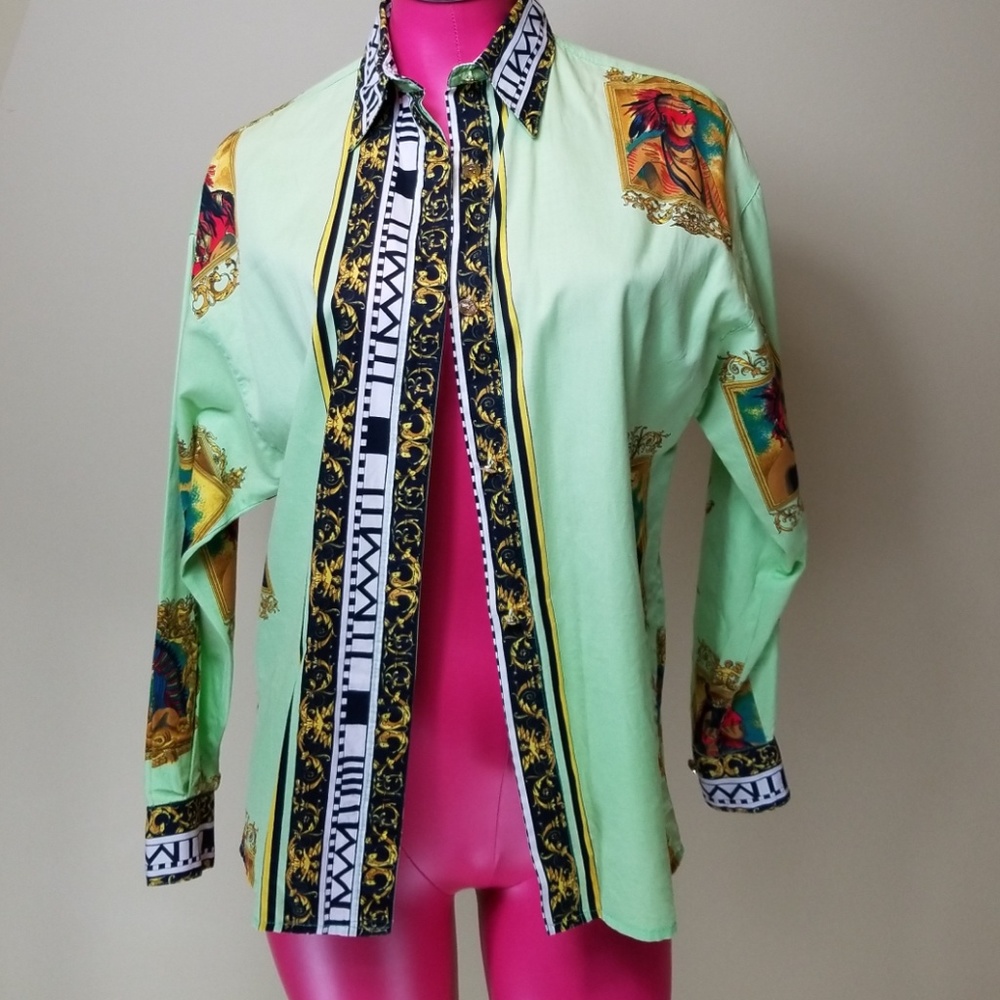 Rare Vintage Original Gianni Versace shirt 44 - Picture 6 of 7